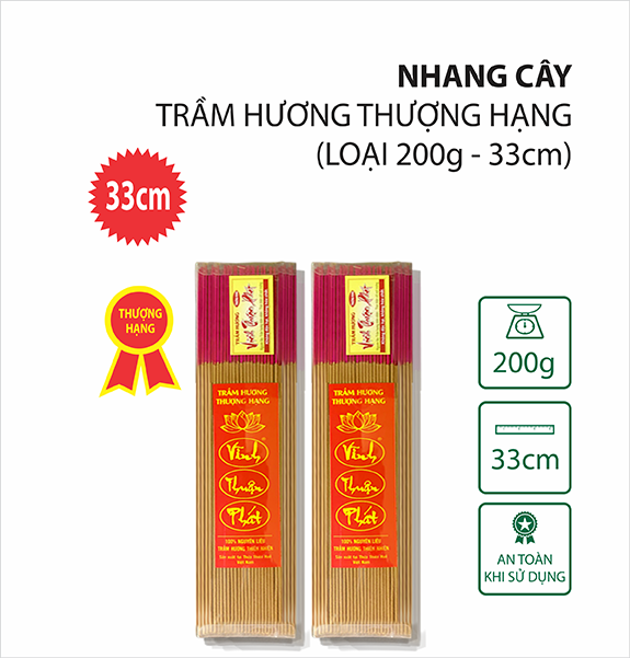 Nhang trầm hương thượng hạng 33cm